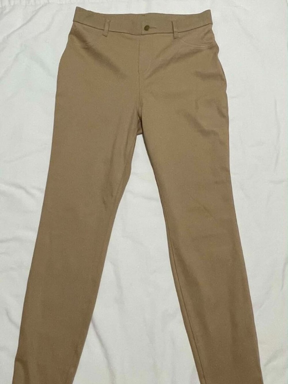 TIME & TRU Women’s Khaki Pull On Skinny Pants, Size M